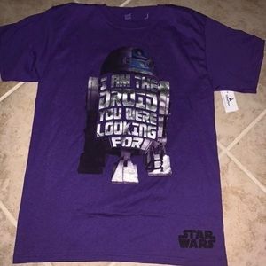 New with tag purple Star Wars T-shirt Disney